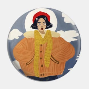 Autumn girl Pin