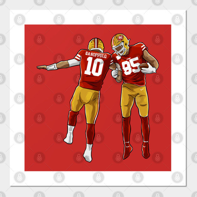 Jimmy Garoppolo X George Kittle San Francisco 49ers Nfl Poster Und Kunst Teepublic De