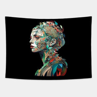 Woman Art Portrait Tapestry