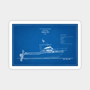 United States Coast Guard Auxiliary Marlin 300 - AD Magnet