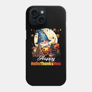 Gnomes Lover Halloween Merry Christmas Happy Hallothanksmas Phone Case