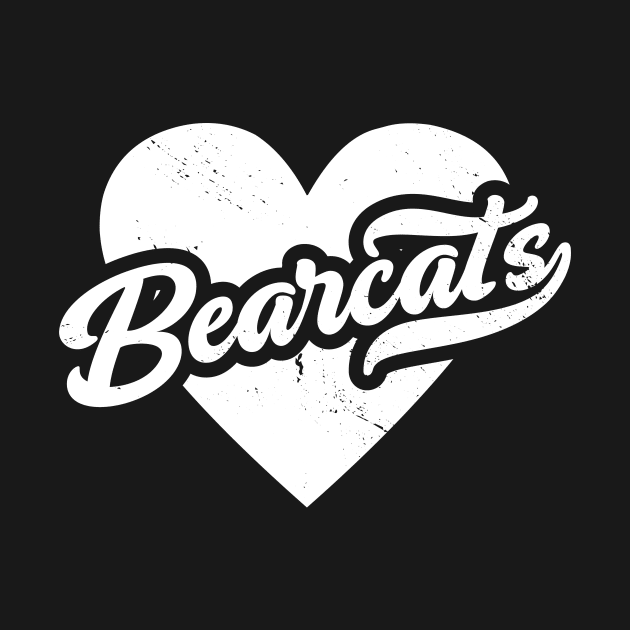 Vintage Bearcats School Spirit // High School Football Mascot // Go Bearcats by SLAG_Creative