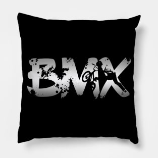 Distressed BMX for Men Women Kids & Bike Riders Pillow