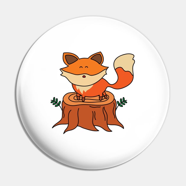 cute fox on a tree stump Pin by wordspotrayal