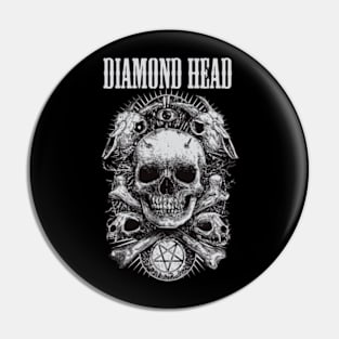 HEAD DIAMOND BAND Pin