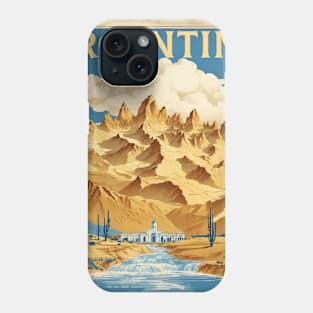 Argentina Vintage Tourism Poster Phone Case