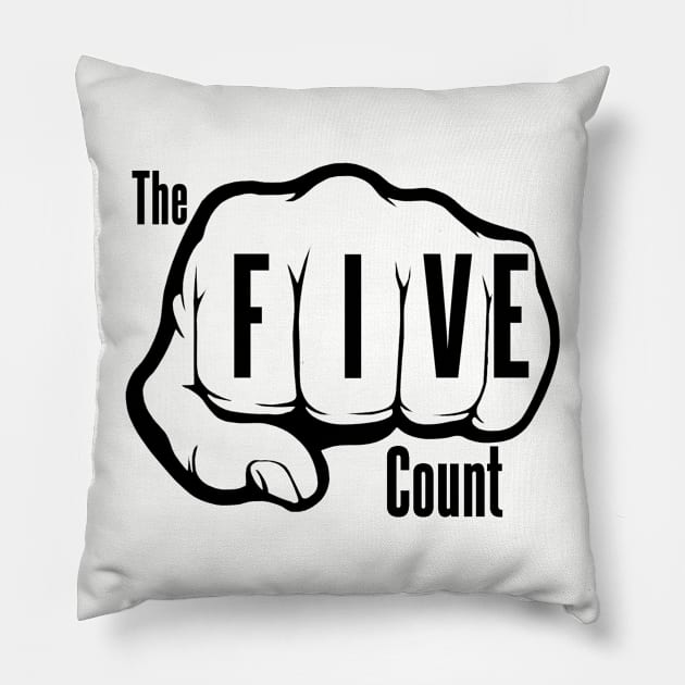The Five Count Black Logo Pillow by thefivecount