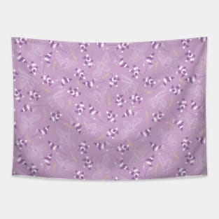 Lavender Flower Honey Bees Tapestry