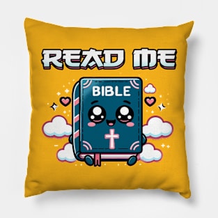 Read Me (The Bible) - Kawaii Japanese Art Pillow