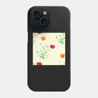 seamless floral pattern Phone Case