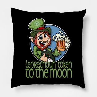 Leprechaun Token - LEP - To The Moon Pillow