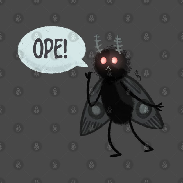 Mothman in the Midwest by Meg Schmeg Art