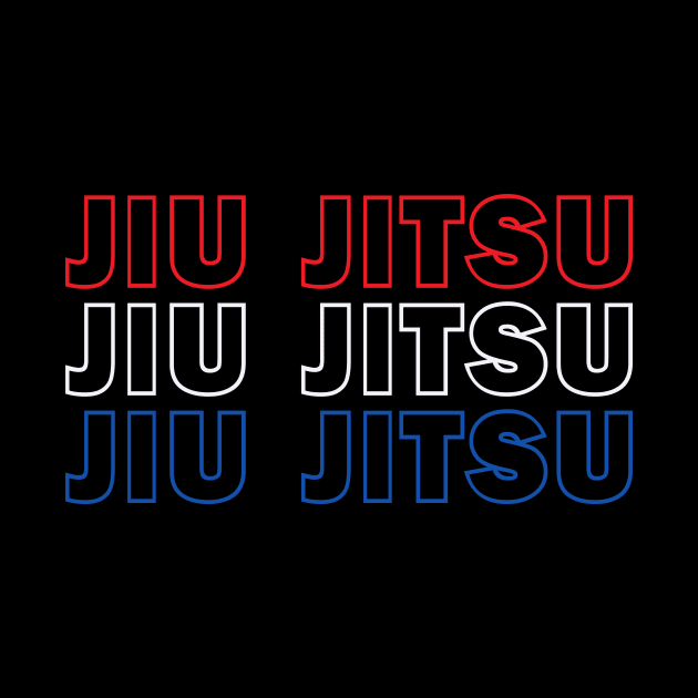 Jiu Jitsu Red White and Blue by Ruiz Combat Grappling