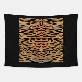 Stylish Black Gold Tiger Animal Print Tapestry