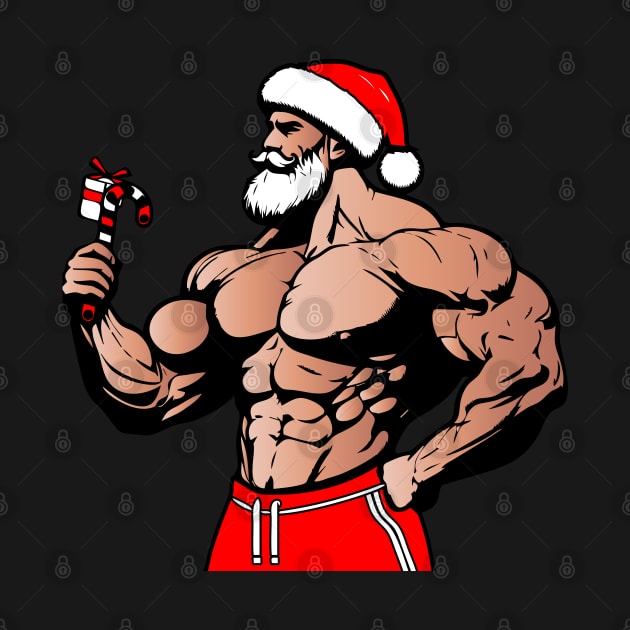 Muscular Santa Daddy by ArtFactoryAI
