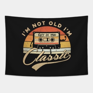 50th birthday gifts for men and women 1980 gift 40 years old Tapestry