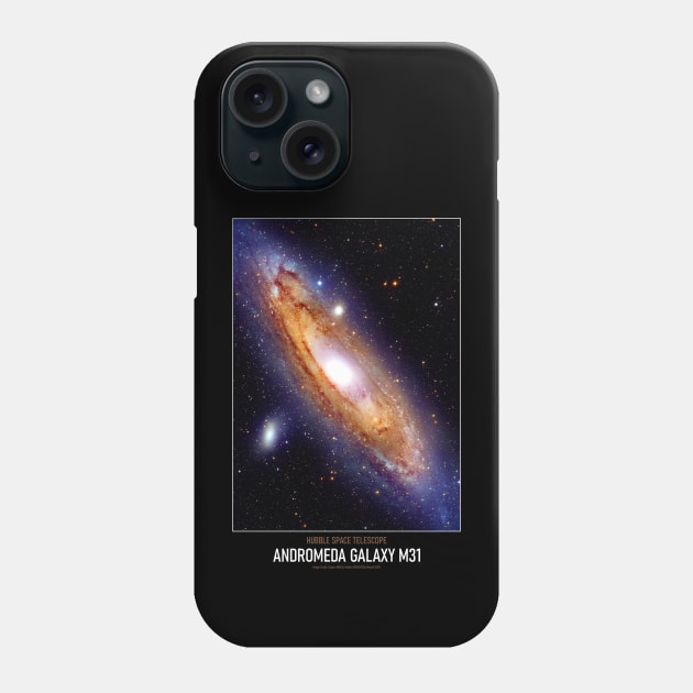 High Resolution Astronomy Andromeda Galaxy M31 Phone Case by tiokvadrat