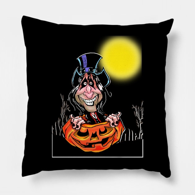 Welcome To Halloween Pillow by Biomek