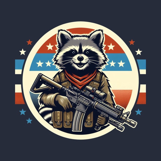 Tactical Raccoon by WolfeTEES