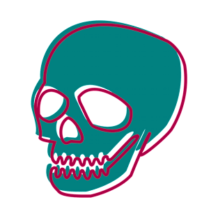 Teal Skull T-Shirt