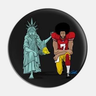 UNITED WE KNEEL Pin