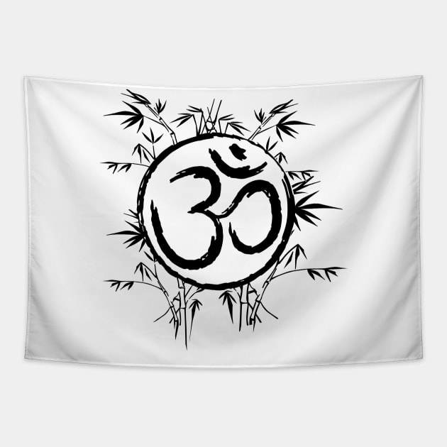 Om symbol tapestry top