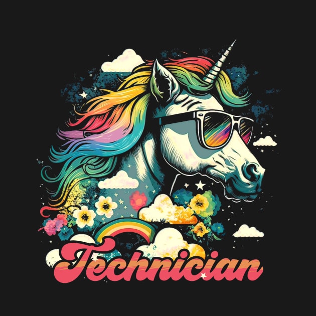 Rainbow Unicorn Technician by walaodesigns