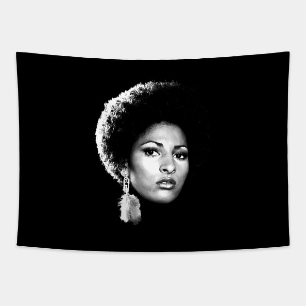 Pam Grier, Black Beauty Tapestry by UrbanLifeApparel