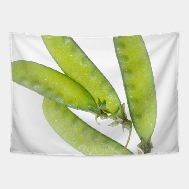 Snow Peas Tapestry by Bravuramedia