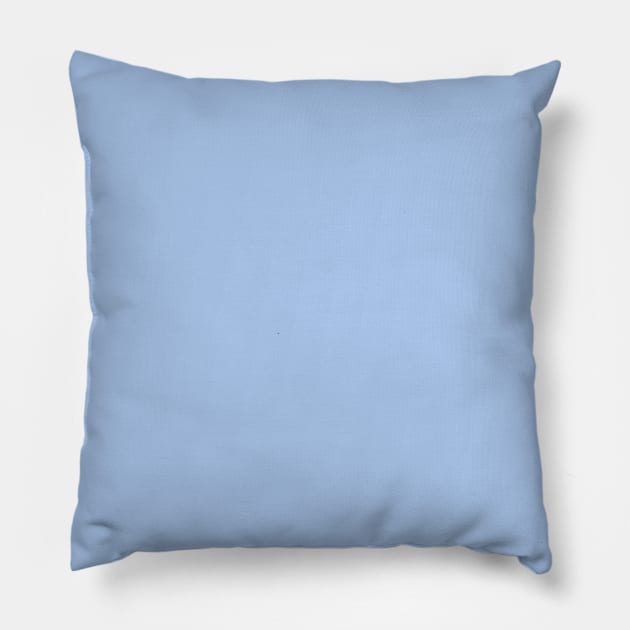 Soft Blue Solid Color Pillow by squeakyricardo