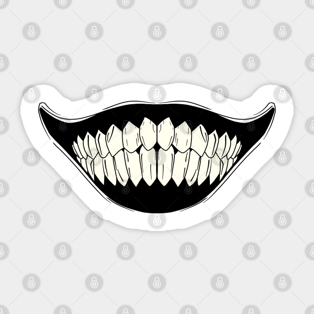 The Smile Evil Smile Sticker Teepublic It's high quality and easy to. the smile