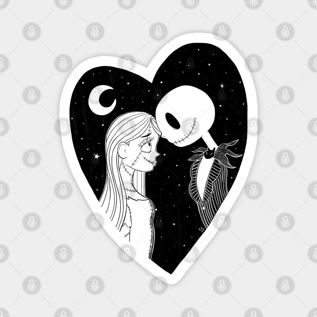 Jack and Sally Magnet by conshnobre