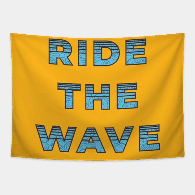 Ride The Wave Tapestry by khani