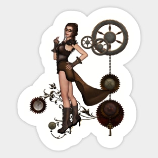 Majestic Steampunk Automaton: A Victorian-Era Mechanical Marvel Sticker  for Sale by JLCableStudio