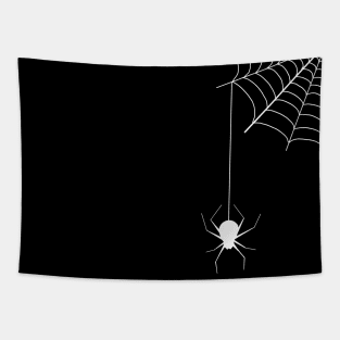 Spider Web Silhouette Tapestry