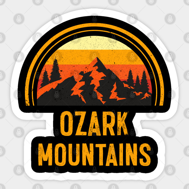 Ozark Mountains Arkansas AR Hiking Mountains Nature Vintage - Ozark Mountains - Sticker