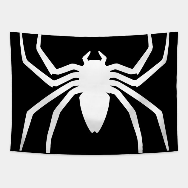 Generic White Spider on Black Cosplay Halloween Couples Costume Front & Back Print Tapestry by blueversion