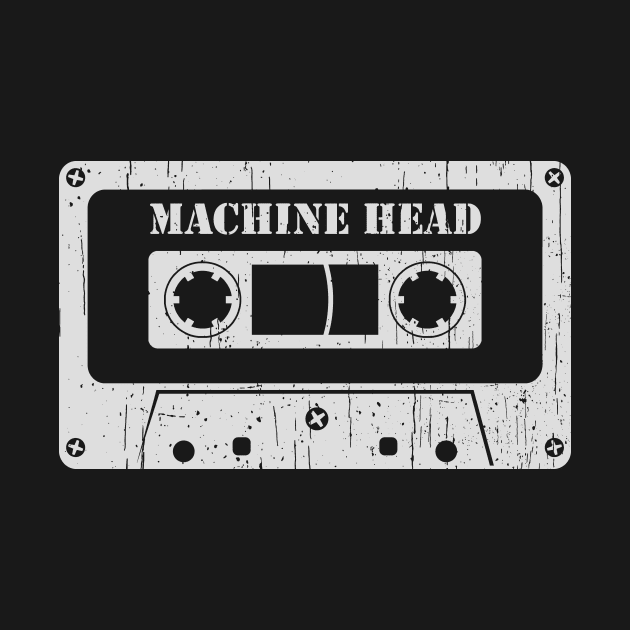 Machine Head - Vintage Cassette White by FeelgoodShirt