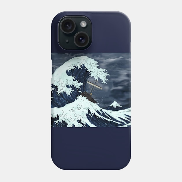 The Great Wave's Awakening Phone Case by Kdaesung