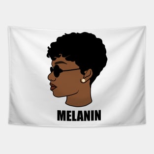 Melanin, Afro Woman, Black Girl Magic Tapestry