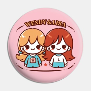 Wendy & Lisa // Fan Design Pin