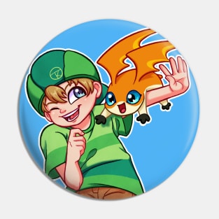 Takeru and Patamon - no bg Pin