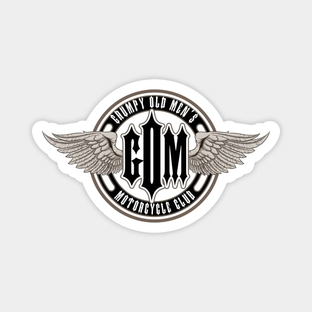 Grumpy Old Men's Motorcycle Club Magnet by D.H. Kafton Studio