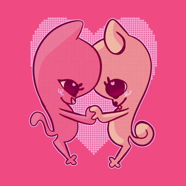 Kitty and puppy in love by Kenners