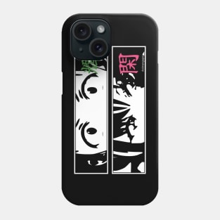 Z14 Zom 100 Bucket List of the Dead Anime Couple Ship Characters Akira and Shizuka Anime Eyes Zom100 x Animangapoi September 2023 Phone Case