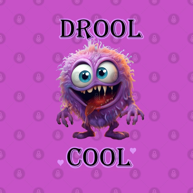 Drool Cool Furry Monster by TooplesArt