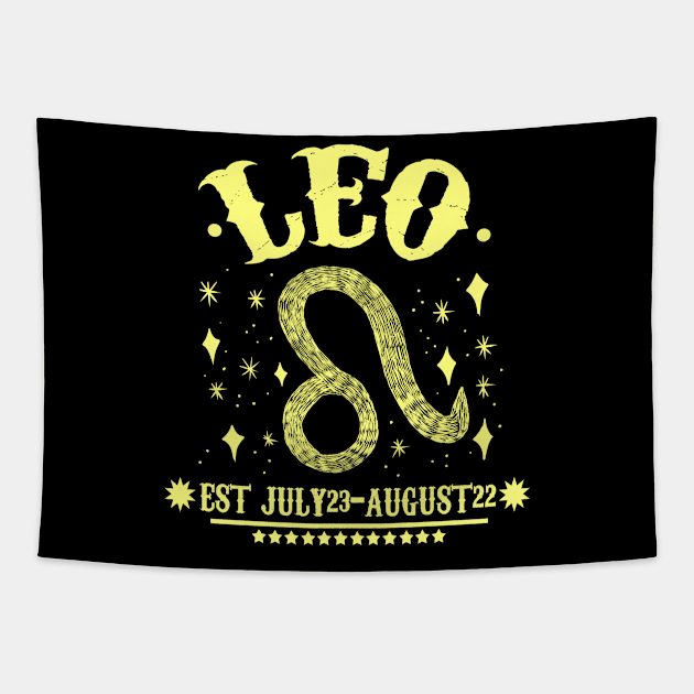 Leo Zodiac Tapestry by absolemstudio