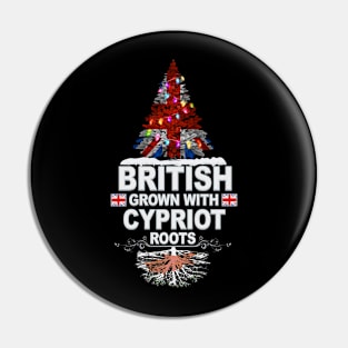 British Grown With Cypriot Roots - Gift for Cypriot With Roots From Cyprus Pin