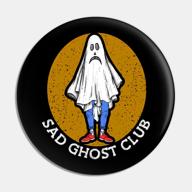 Sad Ghost Club Sadness Art Unhappy Depressed Heartbroken Pin by Ghost Of A Chance 