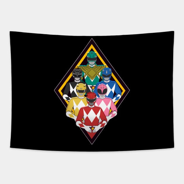 power rangers Tapestry by ekkimu